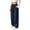 #06 Navy 【Mix, Match & Rotate: Stock Up on Daily Colors】, variant on Womens Casual Wide Leg Pants, Elastic Waist Drawstring Solid Color Loose Trousers with Pockets, Lounge Pants for Work Home Daily Travel Wear | VerBelle,Army Green L