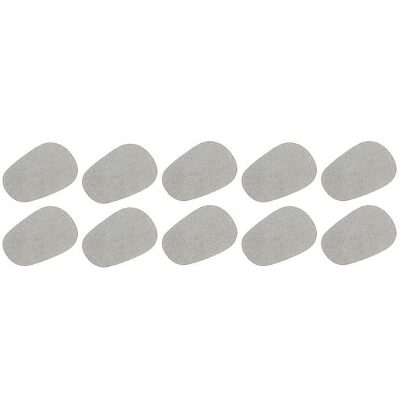 Guantes de pegatinas para pantalla táctil 1"x0.8" de ultra alta sensibilidad, fibra plateada flexible, pegatinas ultra delgadas, paquete de 16