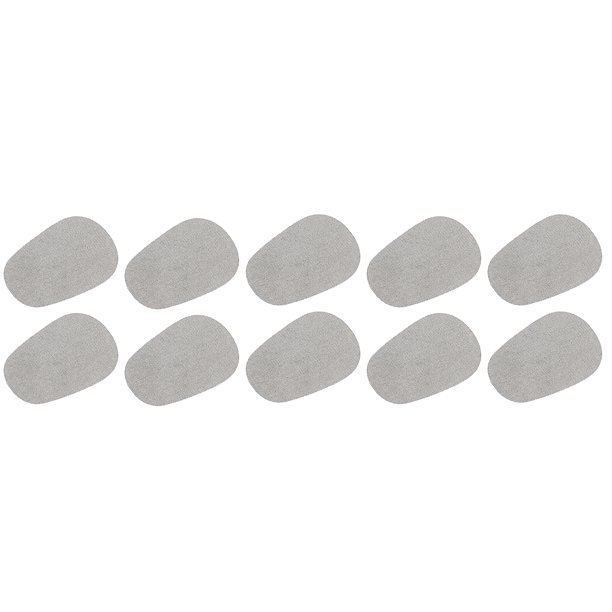 Guantes de pegatinas para pantalla táctil 1"x0.8" de ultra alta sensibilidad, fibra plateada flexible, pegatinas ultra delgadas, paquete de 16
