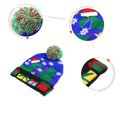 thumbnail image 3 of Gorro navideño iluminado, gorro navideño con luces LED para adultos, suministros para fiestas de Año Nuevo y Navidad, 3 of 5
