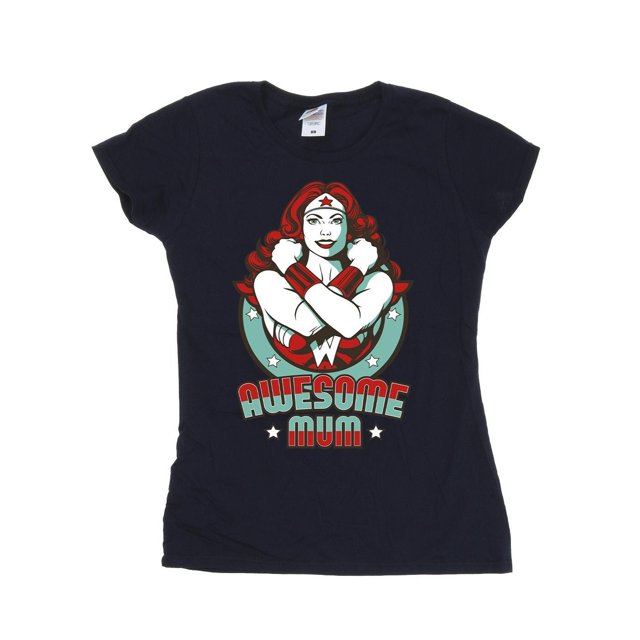 DC Comics T-Shirt en Coton Wonder Woman Wonderful Mum pour Femmes