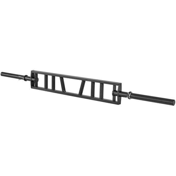 KFFKFF Multi-Grip Barbell, 2-inch 3 Positions Swiss Bar, 550 LBS Capacity Heavy Duty Swiss Barbell Training Equipment, with 2 Collars and Knurled Grips