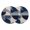 Off White Mist Blue, variant on Boho Navy Blue Round 13 Inch Placemats Set of 2, Modern Geometric Abstract Art HeatResistant Non Slip Place Mats for Dining Table, Wipeable Braided Kitchen Table Mats for Housewarming