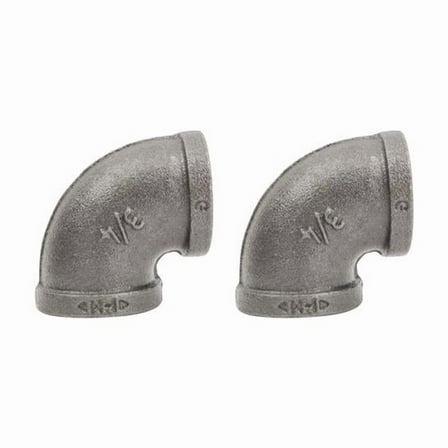 STZ 312 E90-34-2 90 Degree Elbow, 3/4 Inch, Black