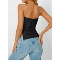 thumbnail image 6 of Going Out Tube Tops for Women 2025 Trendy Summer Off Shoulder Backless Cute Shirts Vacation Black XS, 6 of 8