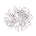 thumbnail image 2 of Resistant 304 Stainless Steel Open Pendants Rhombus Stainless Steel Color 14x9x0.8mm Hole: 1mm DIY, 2 of 2