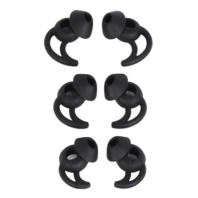 Consejos De Reemplazo De Auriculares, 3 Conjuntos Reducción De Ruido Auriculares Suaves Ganchos De Silicona Consejos De La Oreja De Silicona Reemplazo De Auriculares Deportivos