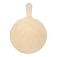 thumbnail image 1 of Pala de pizza de madera, bandeja de queso, paleta de tienda, uso doméstico, plato para servir de camping Redondo 42x32x07cm, 1 of 9