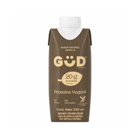 Bebida Vegetal Gud Sabor Vainilla con 20 g de proteína 330 ml