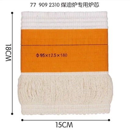 Kerosene Heater Replacement Wicks Core Cotton Fiberglass for Home Heating Camping Sailing Greenhouse Smokeless Odorless Long Burning Fits Most Oil Stove Models(85xt2.5x180mm)