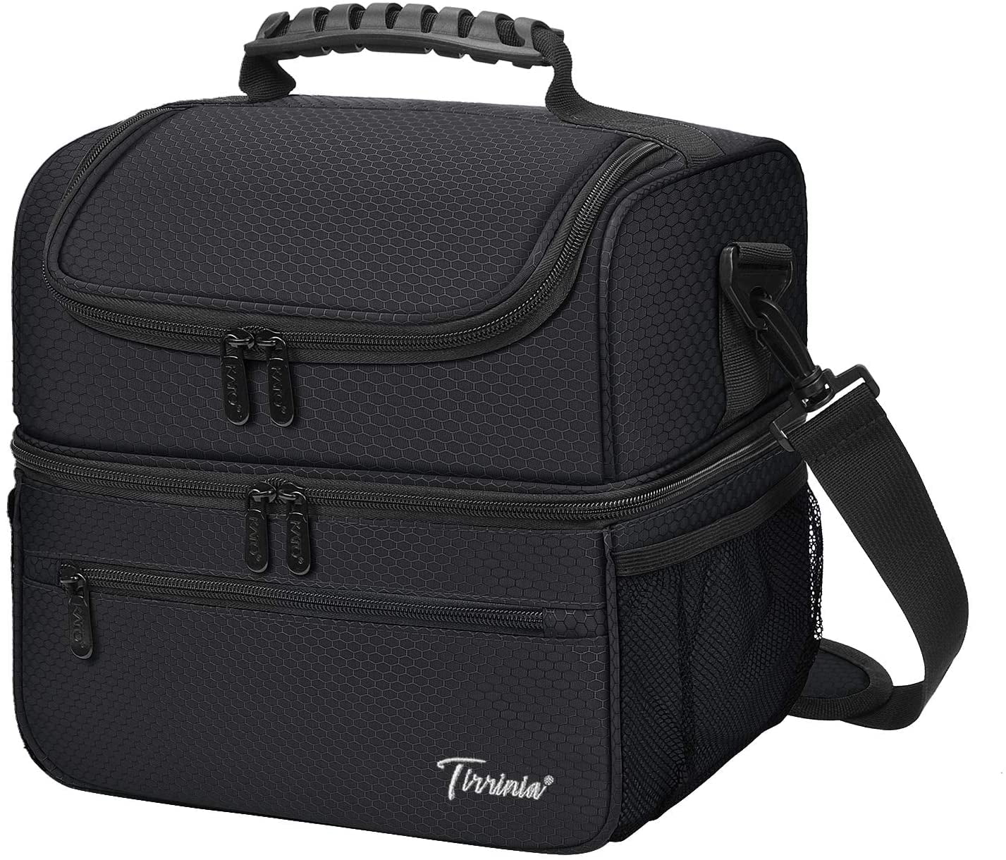 Large Insulated Lunch Box For Men Lunchbox with 2 Reusab... Insulated Lunch Bag 