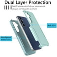 thumbnail image 3 of Galaxy S25 FE Case , 2 in 1 Phone Case for Samsung Galaxy S25 FE 5G 6.7 inch ,Takfox Shockproof Protection Heavy Duty Armor Hard Plastic & Rubber Rugged Full Body Bumper Cover- Mintgreen, 3 of 9