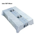 thumbnail image 2 of Waterproof Vinyl Tablecloths, Heavy Duty Oil Proof Spill Proof Plastic Table Cloth, Wipe Clean PVC Table Cover for Spring Indoor and Outdoor Use, 2 of 6