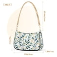 thumbnail image 3 of FORMRS Womens Shoulder Bag with Chain Strap Clutch Purse Cute Tote Handbag, Darker Leafy Pattern, 3 of 7