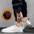 thumbnail image 4 of Xfvqtps Mens Sneakers Lace Up Lightweight Breathable Outdoor Running Walking PU Shoes Fashion Sports Shoes Casual Sneakers Cotton Shoes Gray, 4 of 8