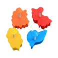 thumbnail image 1 of serony 4pieces Wide Application Baking Mold – User Friendly And Non-toxic Fondant ABS Cookie Mold 3D, 1 of 5