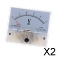thumbnail image 1 of 2x85C1 DC Rectángulo Amperímetro Amp Probador de Corriente Voltímetro de Panel Analógico 0-10 V 2 piezas, 1 of 7