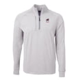 thumbnail image 2 of Men's Cutter & Buck Heather Gray Georgia Bulldogs Alumni Logo Adapt Eco Knit Heathered Recycled Quarter-Zip Pullover, 2 of 3