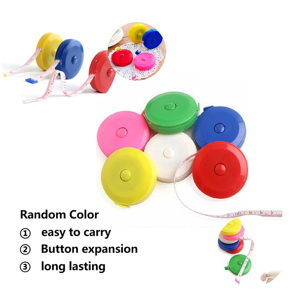 Tailor Sewing Craft Cloth Dieting Measuring Tape Retractable Tape Measure Body Measuring Tape 60-Inch 1.5 Meter 2