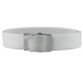 thumbnail image 3 of White Adjustable Canvas Military Web Belt With Metal Buckle 32 to 72, 3 of 3