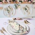 thumbnail image 3 of Retro Easter Bunny Cloth Napkins, Spring Easter Eggs Floral Botanical Washable and Reusable Dinner Napkins Set of 2, Table Napkin for Kitchen Party Birthday Wedding Hotel Housewarming 20"x20", 3 of 9