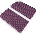 thumbnail image 3 of Acoustic Foam Panels 50x50x2cm – Studio Soundproofing Tiles for Home Recording, Vocal Booth, KTV & Drum Room | Pyramid Design Noise Reduction Wall Panels (Purple, 12-Pack), 3 of 4