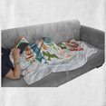 thumbnail image 5 of Saying Soft Flannel Fleece Throw Blanket, Today Is Always the Best Day Typography Inspiraitonal, Cozy Plush for Indoor and Outdoor Use, 50" x 60", Multicolor, by Ambesonne, 5 of 5
