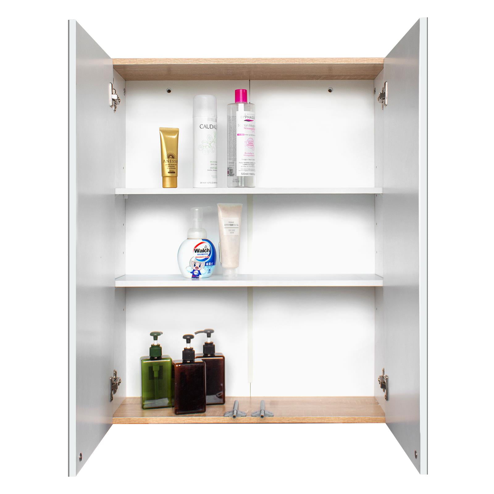Bathroom Storage Cabinet with Mirror Door & 8 Shelves, Wall Mounted Medicine  Cabinet Organizer for Kitchen Laundry Room Hotels - AliExpress