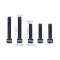 thumbnail image 3 of Wosthever Tornillos de cabeza hueca Tornillo hexagonal Allens Abrazadera de freno de disco resistente al desgaste Tornillos de fijación Ciclismo Negro 5 piezas/delantero/trasero, 3 of 6