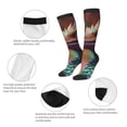 thumbnail image 3 of Balery Rainbow Scales Fantasy Dragon Printed Novelty Socks Men's Women's Crew Socks Sports Socks Knee High Socks Cotton Socks Quirky and Cool Socks, 3 of 9