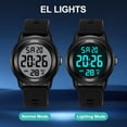 thumbnail image 5 of Kids Digital Watch for Age 4-12 Outdoor Multifunction Watch with Silicone Strap,EL Backlight,Alarm,Stopwatch,Waterproof Watch for Boys Girls, 5 of 9