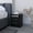Black, variant on Elegant and Ergonomic Design - Light Gray Nightstand for Storing Personal Belongings in Bedroom