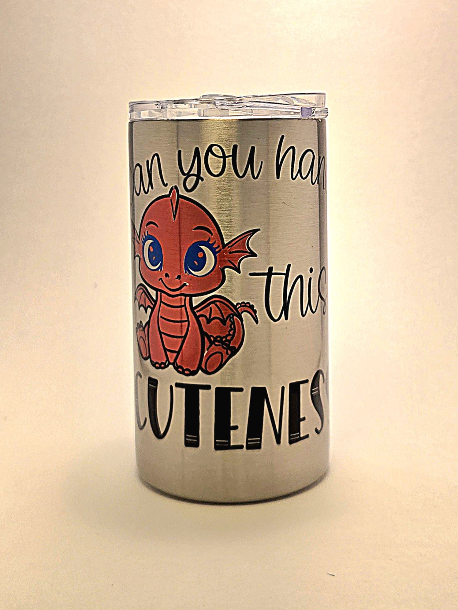 Adorable Dragon Toddler Stainless Steel Tumbler - BPA-Free Sippy Cup Duo