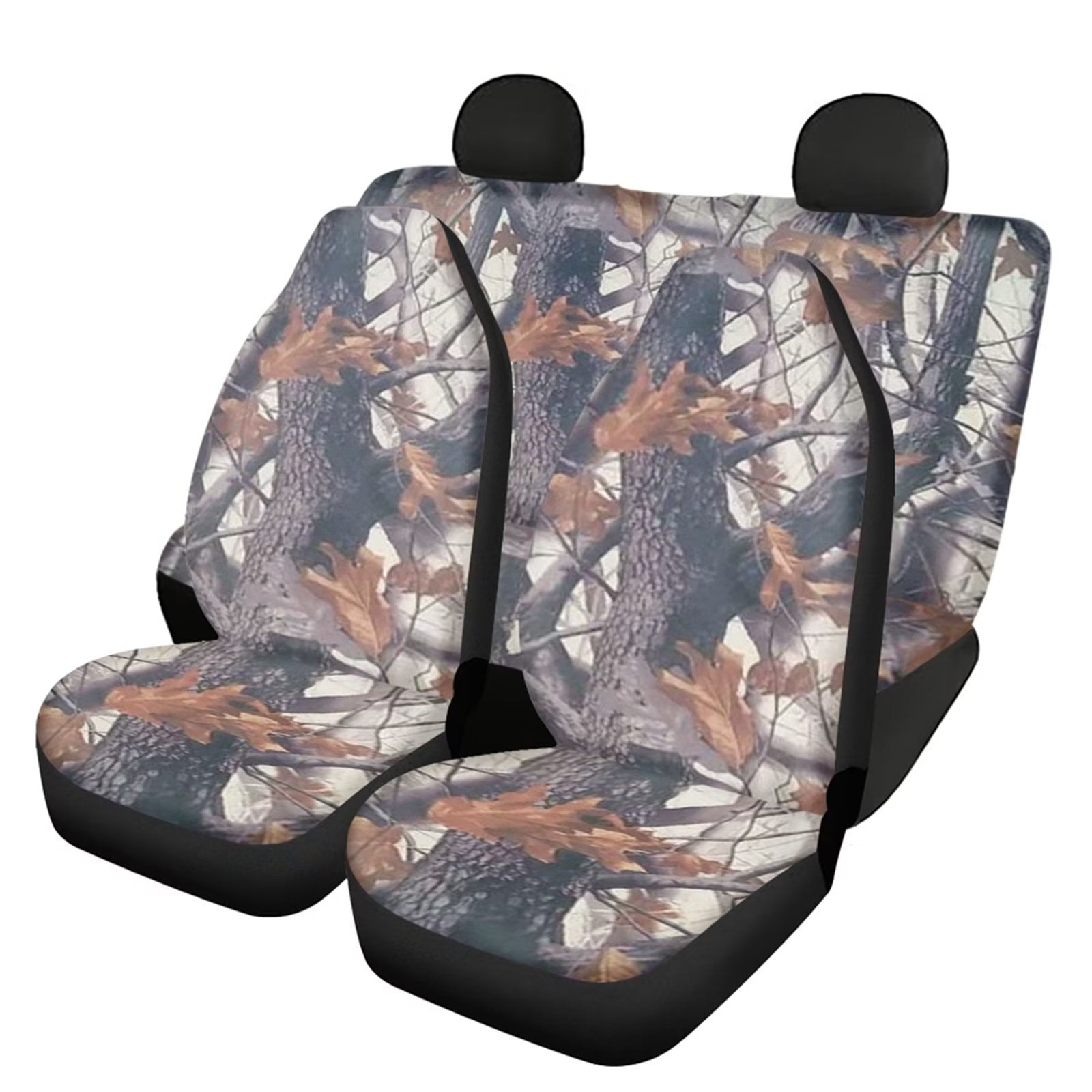 FKELYI 4 PCS American Flag Car Seat Covers Women Men Full Set Hunting Wood  Deer Skull Universal Fit Car Seat Cover for Cars SUV Trucks Rear Seat Cover  Split Bench,All Seasons Use 