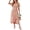 Print White Pink, variant on Women's Summer Floral Boho Maxi Dress Short Sleeve Wrap V Neck Ruffle Long Flowy Beach Wedding Guest Dresses