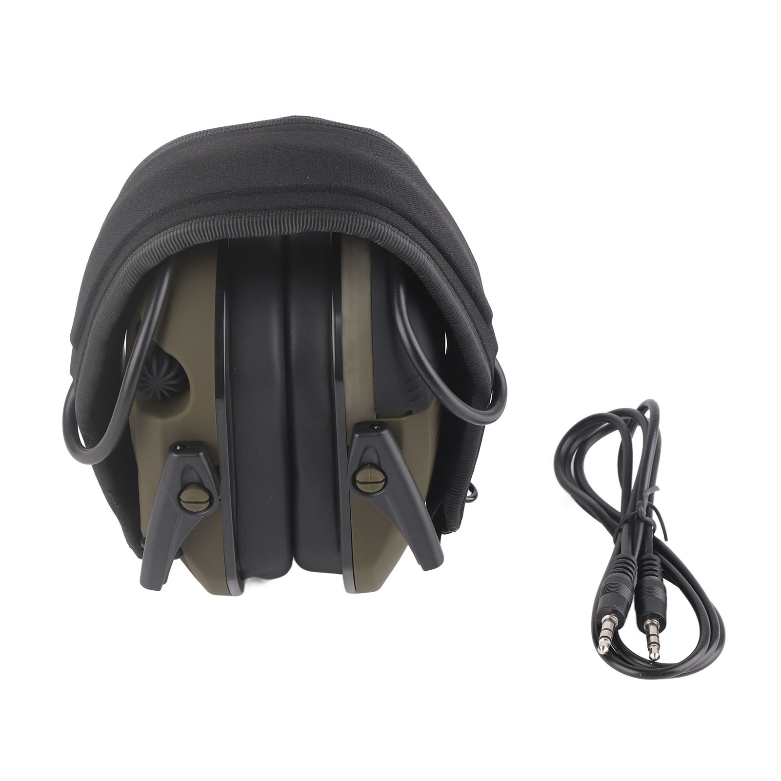 FM Radio Bluetooth Headphones - Digital Display Noise Reduction Earmuffs For Shooting, Work (Black/Yellow)