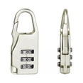 thumbnail image 1 of High Quality Small Chic Padlock Practical Suitcase Luggage Security Password Lock 3 Digit Combination Travel Accessories White, 1 of 6