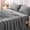 Gray, variant on SLEEP ZONE 85gsm Bed Sheet Set, Microfiber Wrinkle-free Bedding set with 14" Pocket Black, Twin