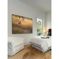 thumbnail image 5 of "Flowered Meadow Fawn" Painting Print on Wrapped Canvas, 5 of 7