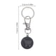 thumbnail image 2 of unbranded 4Ud Llavero Token Metálico Negro Para Carrito Fácil De Enganchar Y Pierde Fácilmente, 2 of 8