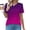 Purple, variant on Xihbxyly Womens Summer Tunic Tops Women Casual Basic T Shirts Loose Fit Crewneck Short Sleeve Summer Fashion Loose Fit Plus Size Tops
