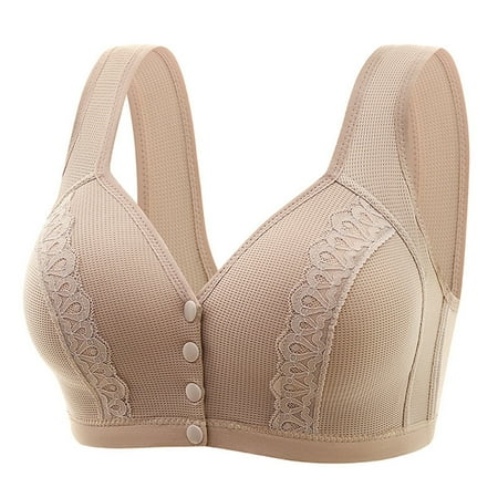 CAICJ98 Lingerie for Women Plus Size Women s Microfiber Lace Underwire Plunge Bra 40 Grey