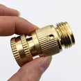 thumbnail image 5 of Whoamigo Quick Connect 3/4 inch Hose Connector Brass Easy Fitting Quick Disconnect Hose, 5 of 11