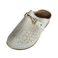 thumbnail image 2 of Busydd Women's Sandals Casual Breathable Closed Toe Slip On Shoes Women Comfortable Wedge Womens Slides 5.5, 2 of 5