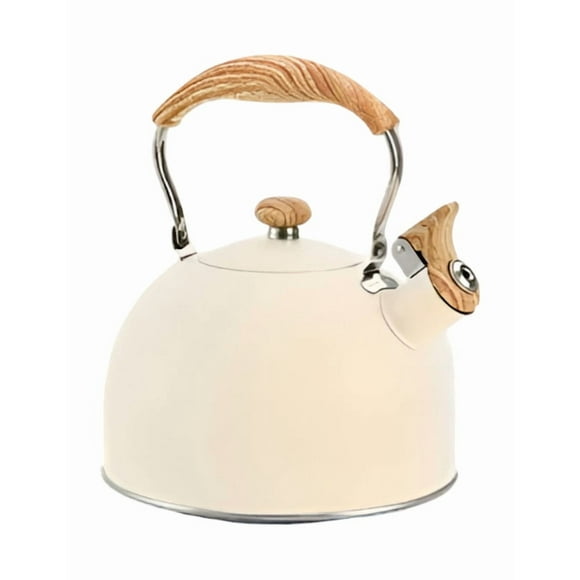 Tetera Xtellar Silbante De Acero Inoxidable De 2,5 L color beige