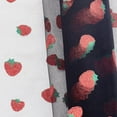 thumbnail image 4 of Rollo de tela de tul de 7,8" x 9,8 yardas (29,5 pies) con decoración de fresas brillantes, tela de red de organza negra con purpurina, 4 of 6