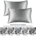 thumbnail image 4 of Funda de almohada de satén para cabello y piel, juego de 2 fundas de almohada Queen, 4 of 5