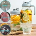 thumbnail image 4 of GMCOZY Mason Jar Pitcher, 32oz, Glass, Airtight Leak Proof with Pour Spout Lid & Handle, 4 of 6