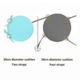 thumbnail image 2 of Hmwy-Solid Color Round Seat Cushions with Ties for Indoor Chairs, 2 of 2