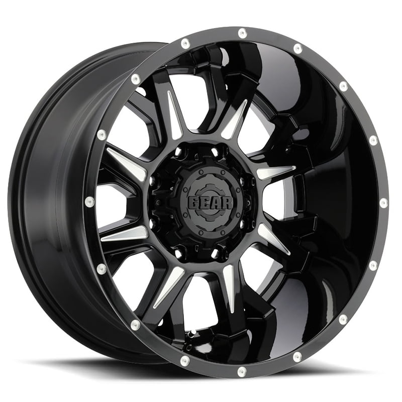 20" x12 Gear Alloy Big Block 726B Black 6x135/6x5.5-44 ET 726B-2126844 1 Rim 20" x12 Gear Alloy Big Block 726B Black 6x135/6x5.5-44 ET 726B-2126844 1 Rim